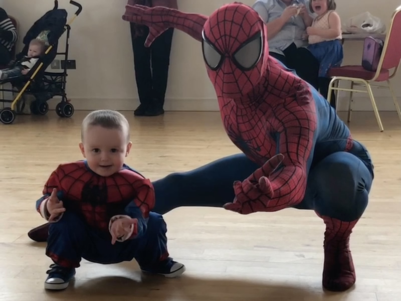 Easter 2019 Event Spiderman And Little Boy